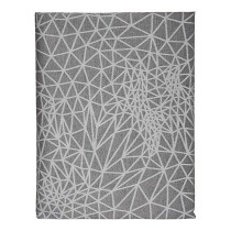 Tischdecke Kinvara BABEL GRIS 48 Weiß Grau Jacquard