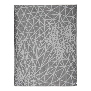 Tischdecke Kinvara BABEL GRIS 48 Weiß Grau Jacquard