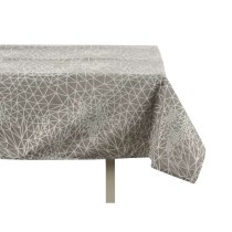 Tischdecke Kinvara BABEL GRIS 48 Weiß Grau Jacquard