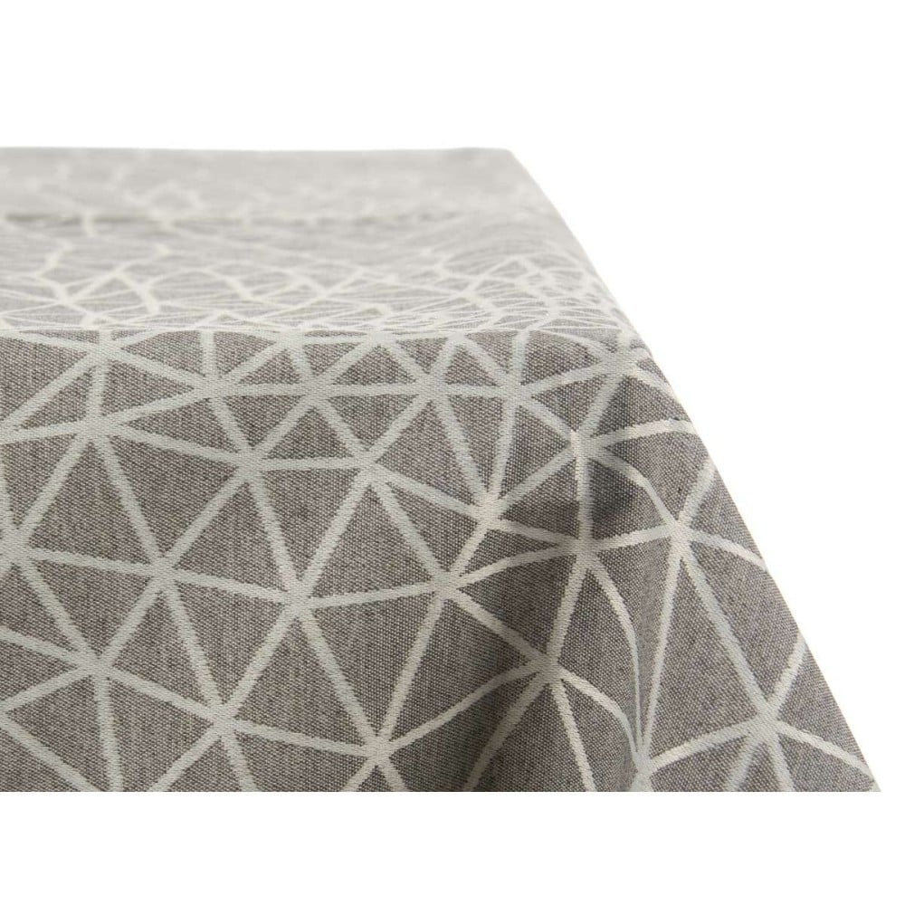 Nappe Kinvara BABEL GRIS 48 Blanc Gris Jacquard