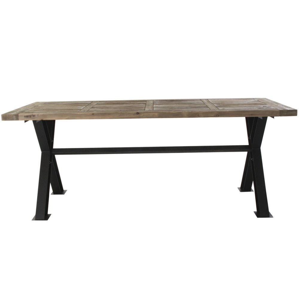 Dining Table DKD Home Decor Metal Iron Recycled Wood 200 x 100 x 78 cm