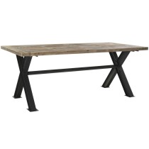 Dining Table DKD Home Decor Metal Iron Recycled Wood 200 x 100 x 78 cm