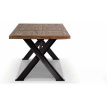 Dining Table DKD Home Decor Metal Iron Recycled Wood 200 x 100 x 78 cm