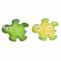 Badematte DKD Home Decor 11,5 x 1 x 10 cm grün Gelb Für Kinder Tortoise PVC 10 cm (2 Stück)