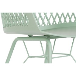 Chaise de Salle à Manger DKD Home Decor 57 x 57 x 80,5 cm Vert