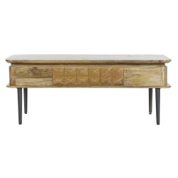 Table Basse DKD Home Decor 116 x 60 x 46 cm Métal Aluminium Bois de manguier