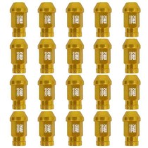 Set Nuts OMP 7075 Gold 40 mm 20 uds M12 x 1,25