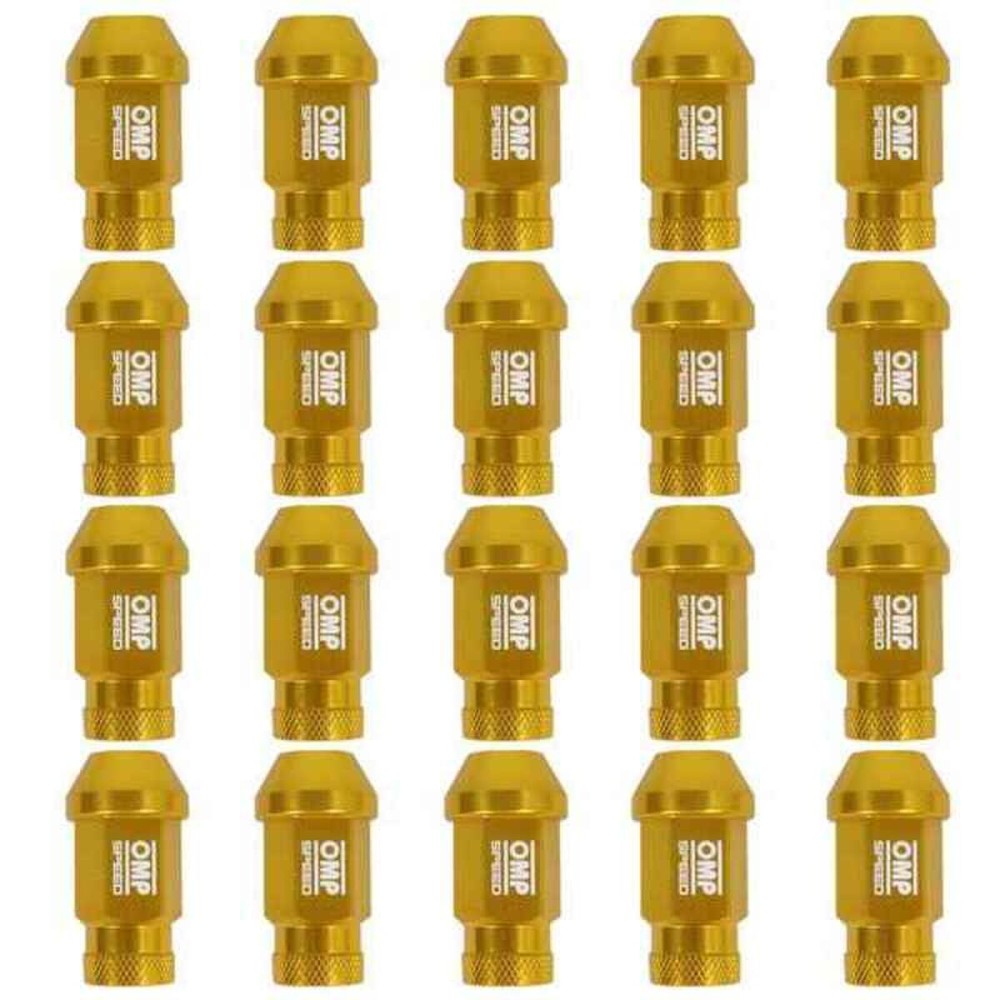 Set Muttern OMP 7075 Gold 40 mm 20 uds M12 x 1,25