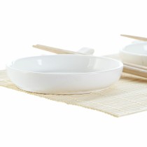 Sushi-Set DKD Home Decor Bambus Kunststoff Steingut Weiß natürlich Orientalisch 28,8 x 19,8 x 3 cm (7 Stücke) (28,8 x 19,8 x 3 c