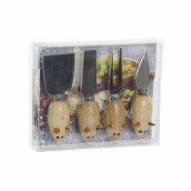 Käsemesser DKD Home Decor Silberfarben natürlich Edelstahl Kiefer
