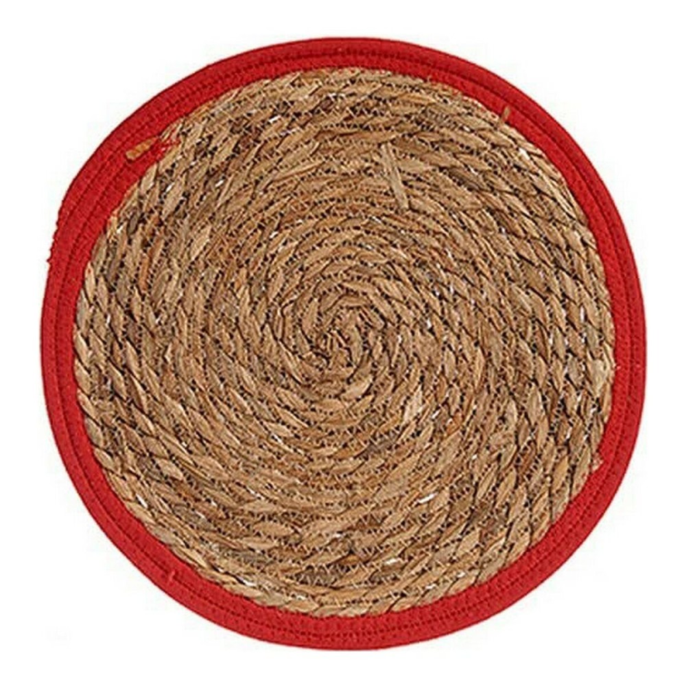 Dessous de plat Rouge Marron 35 x 1 x 35 cm Naturel (Ø 35 cm)