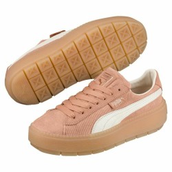 Baskets Casual pour Femme Puma Platform Trace Corduroy Orange