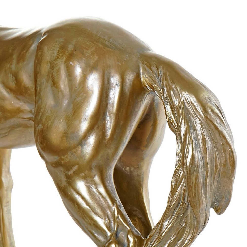 Desk lamp DKD Home Decor Resin 25W 220 V Golden Horse (59.5 x 16.5 x 47 cm)