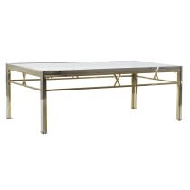 Table d'appoint DKD Home Decor Verre Acier Argent (110 x 60 x 40 cm)