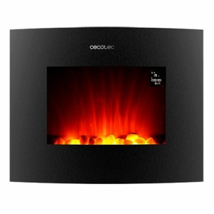 Cheminée murale électrique décorative Cecotec Ready Warm 2650 Curved Flames Connected Noir 1000 - 2000 W