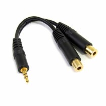 Audiokabel (3,5 mm) Divisor Startech MUY1MFF              Schwarz 0,15 m