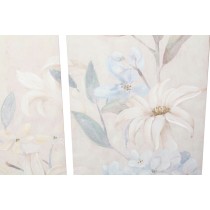 Painting DKD Home Decor Flowers 55 x 3 x 135 cm Shabby Chic (3 Pieces)