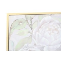 Painting DKD Home Decor 80 x 4 x 80 cm Flowers Shabby Chic (2 Units)