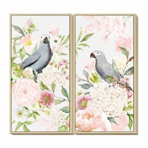 Bild DKD Home Decor 60 x 4 x 120 cm Blomster Shabby Chic (2 Stück)