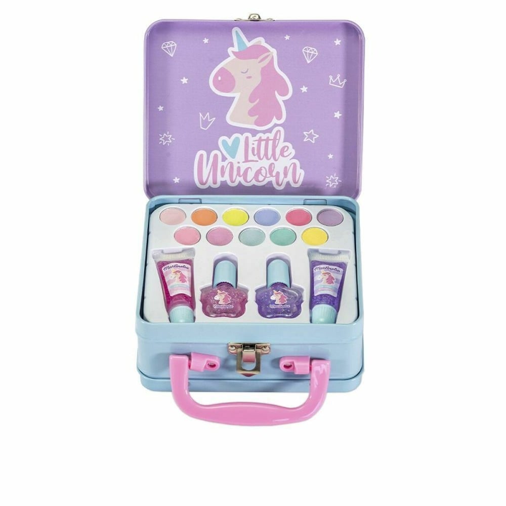 Children's Make-up Set Martinelia Unicorn Medium Tin Case 15 Units (15 pcs)