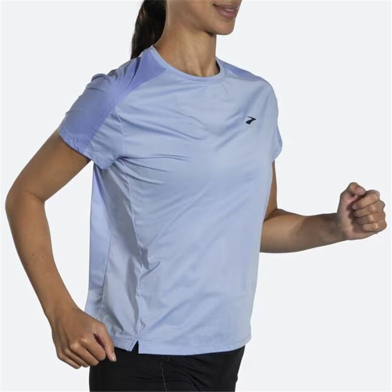 Women’s Short Sleeve T-Shirt Brooks Sprint Free Aquamarine Lady