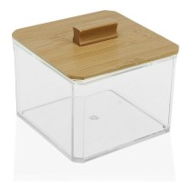 Box mit Deckel Versa Bambus polystyrol (9 x 8,5 x 9 cm)