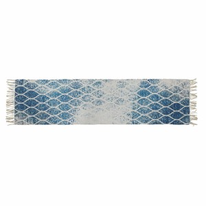 Teppich DKD Home Decor Blau Baumwolle Chenille (60 x 240 x 1 cm)