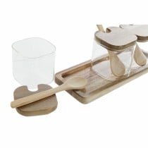 Set de 3 Boites DKD Home Decor Multicouleur Transparent Naturel 150 ml 20,5 x 8 x 1,5 cm