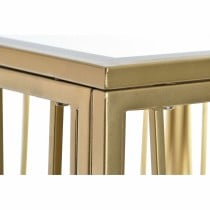 Beistelltisch DKD Home Decor Spiegel Gold Metall Holz MDF (57 x 57 x 52 cm)