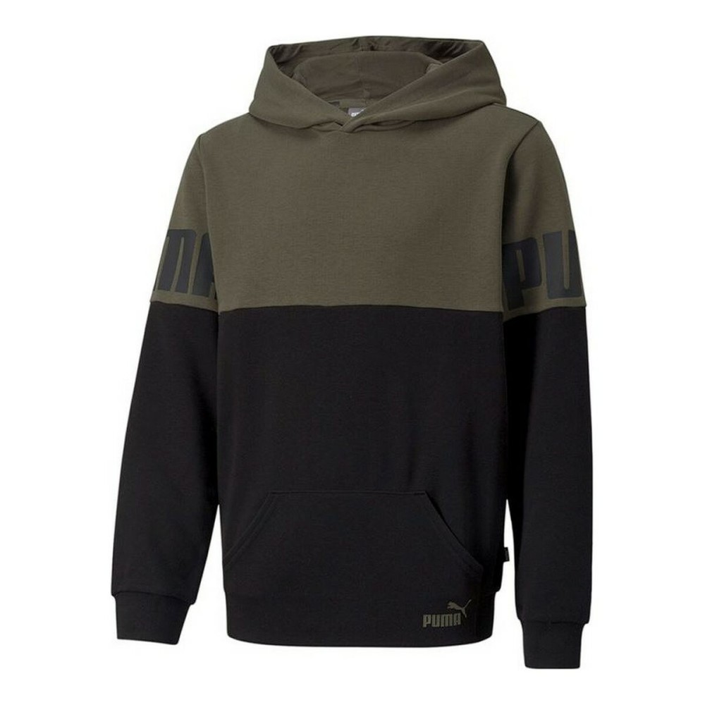 Herren Sweater ohne Kapuze Puma Colorblock grün