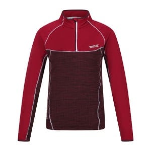 Fleece Lining Regatta Hepley Lightweight Half-Zip Dark Red