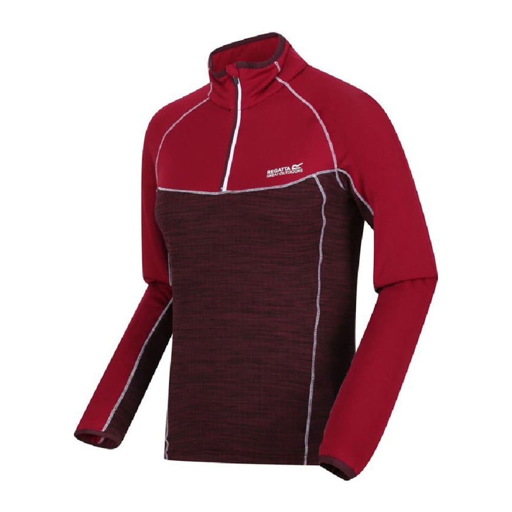 Fleece Lining Regatta Hepley Lightweight Half-Zip Dark Red