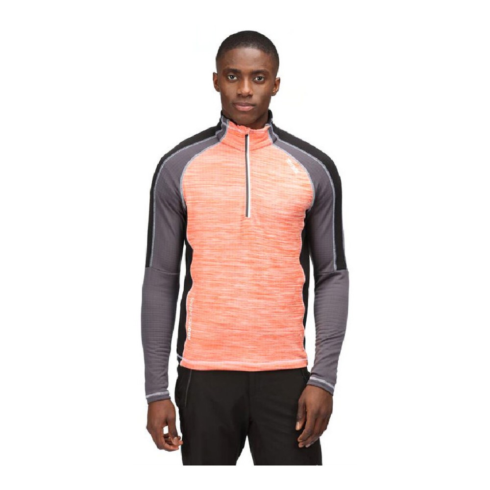 Fleece Lining Regatta Hepley Lightweight Half-Zip Salmon