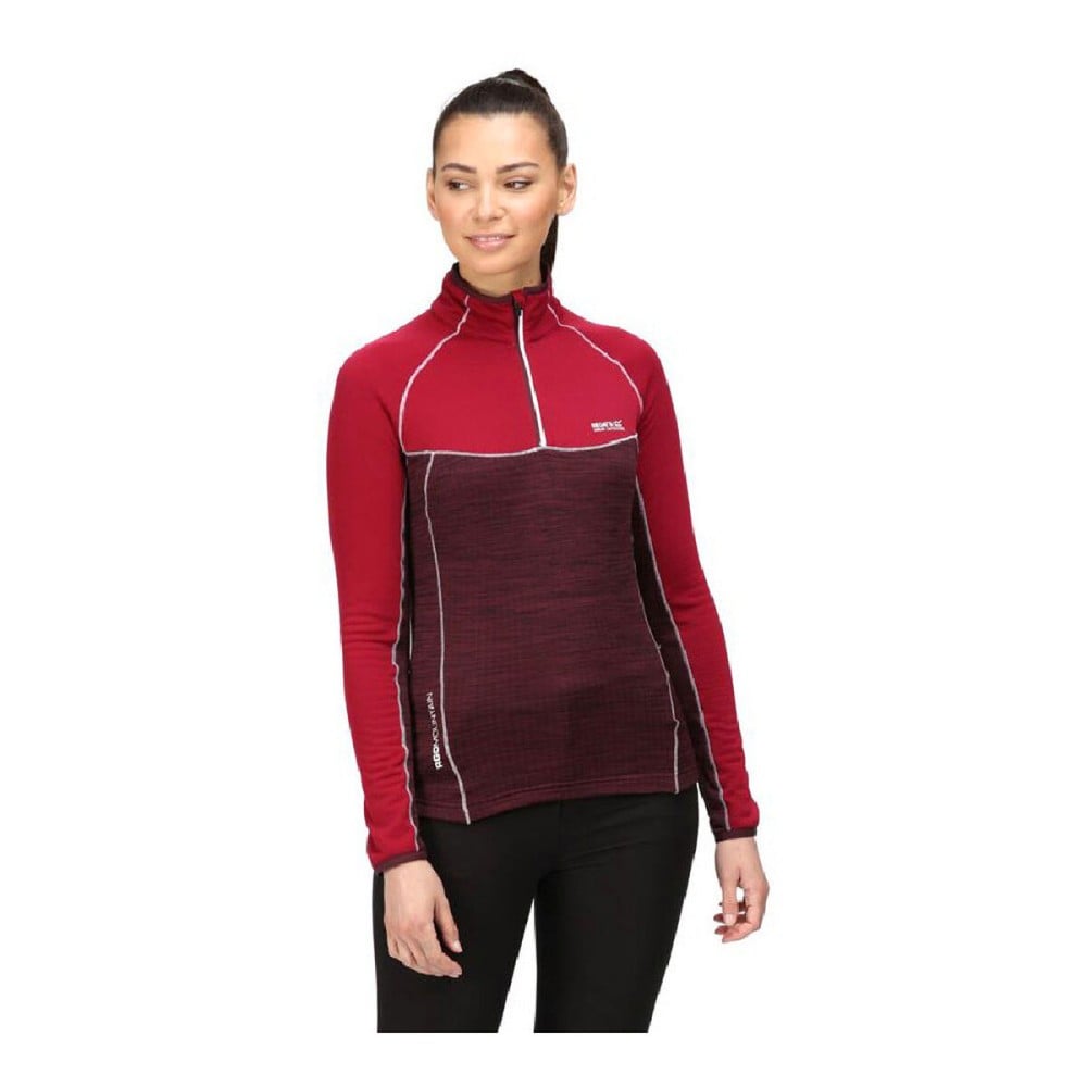 Fleece Lining Regatta Hepley Lightweight Half-Zip Dark Red