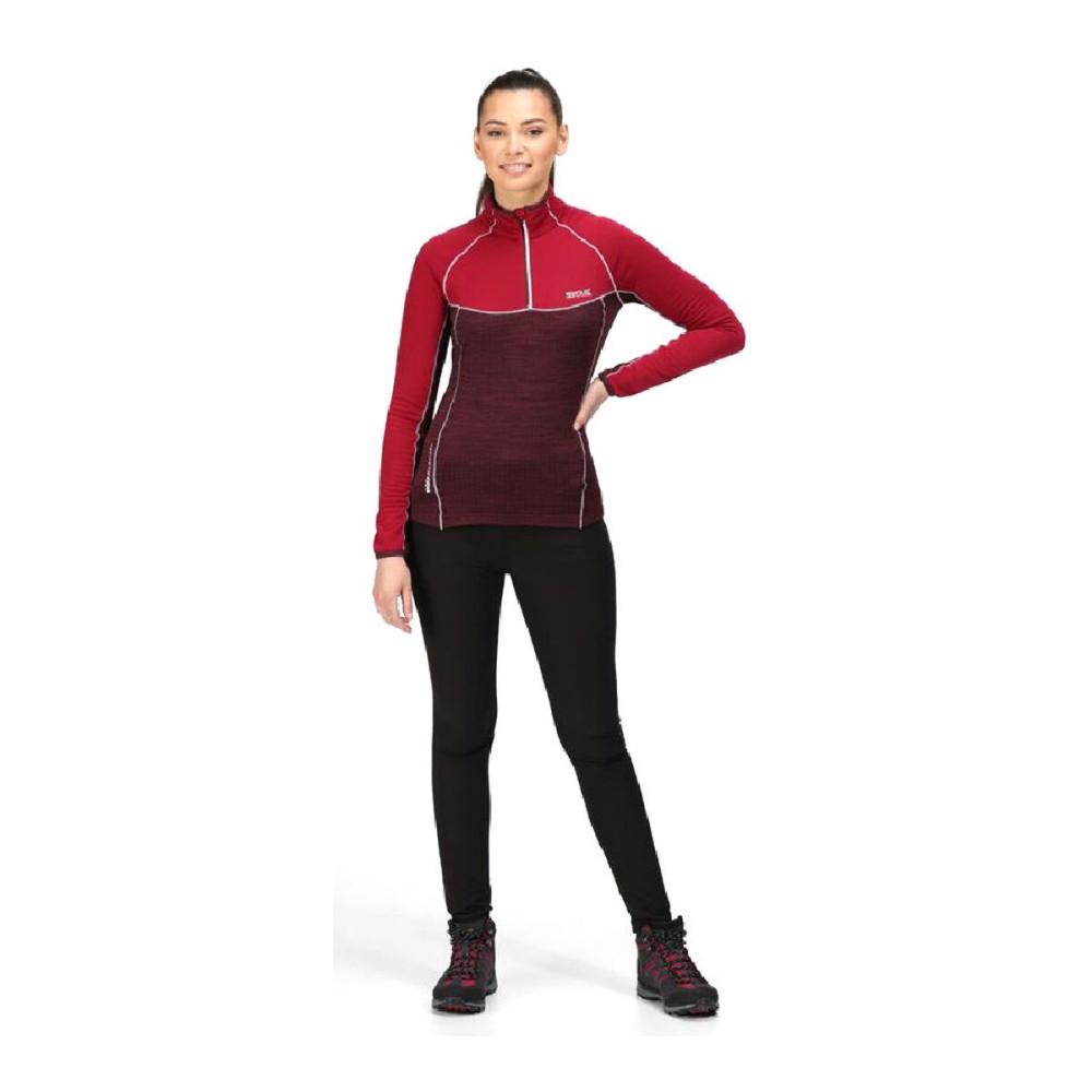 Doublure Polaire Regatta Hepley Lightweight Half-Zip Rouge foncé