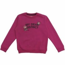 Hoodless Sweatshirt for Girls Softee Lunar  Pink Fuchsia