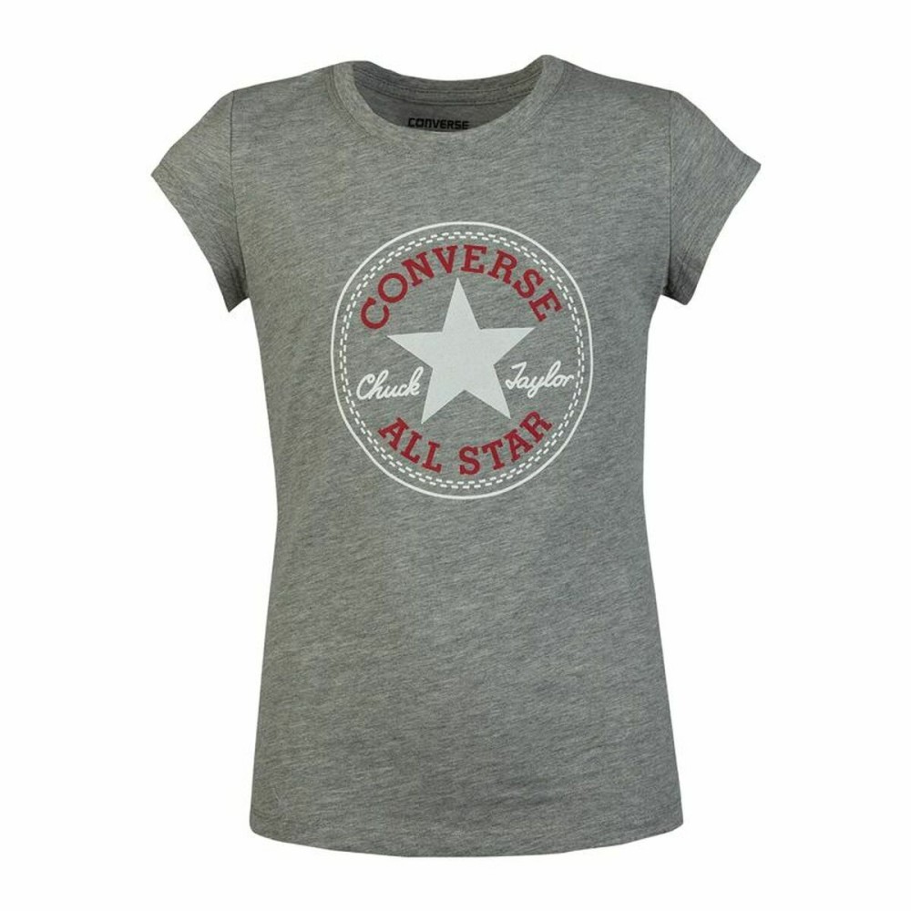 T shirt à manches courtes Enfant Converse Timeless Chuck Patch G Gris