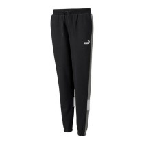 Long Sports Trousers Puma Essential+ Colorblock Black Men