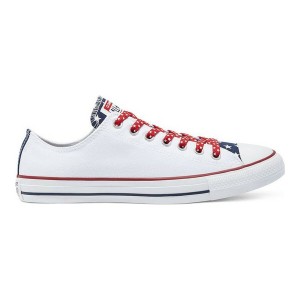 Casual Damenturnschuh Converse Chuck Taylor Stars Stripes Weiß