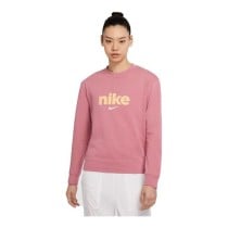 Langarm Damen T-Shirt Nike Crew Rosa