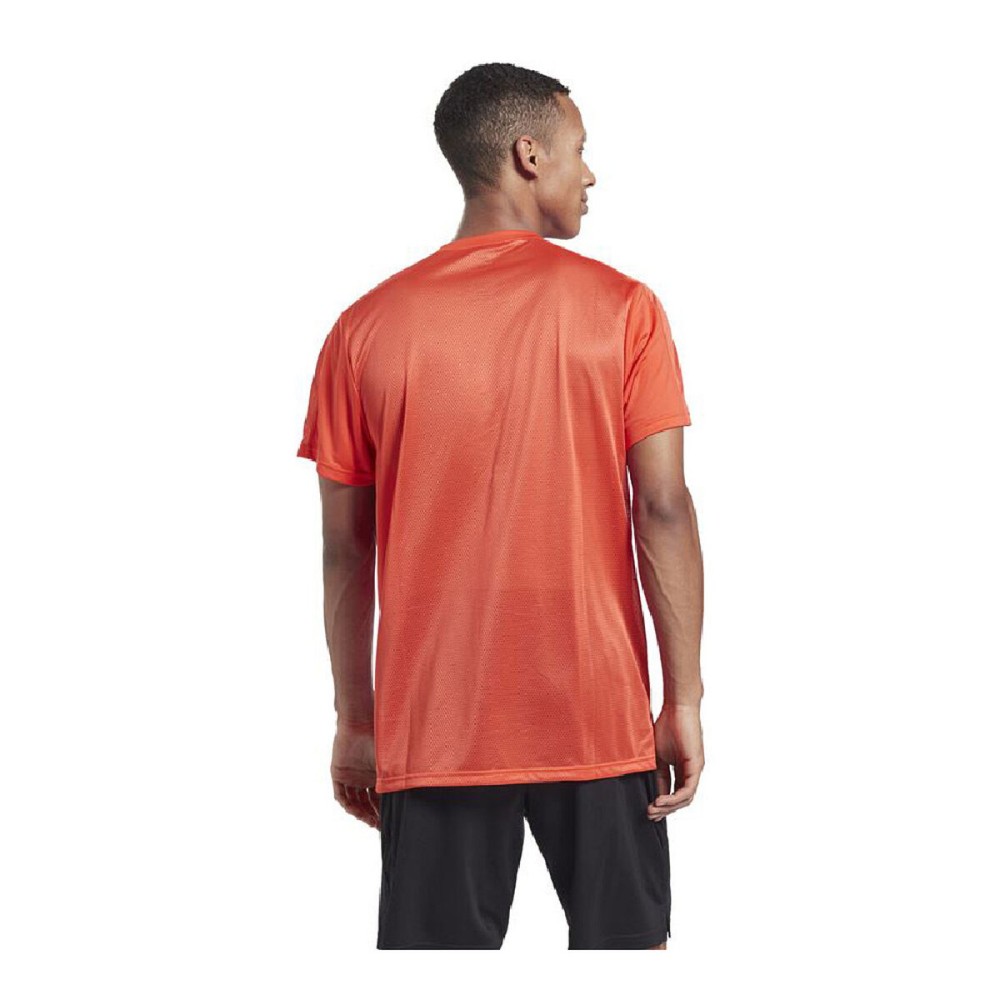 Men’s Short Sleeve T-Shirt Reebok Workout Ready Tech Orange