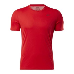 Maillot de Corps de Sport à Manches Coupe Reebok Workout Ready Rouge