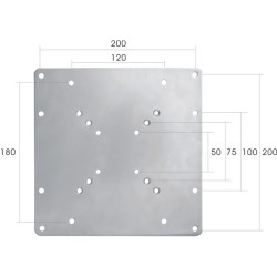 Wall Plate Neomounts FPMA-VESA200 22"-42" 35 kg