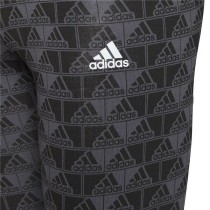 Leggings de Sport pour Femmes Adidas Essentials Logo Gris