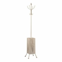 Coat rack Umbrella stand Metal Cream (34 x 188 x 34 cm)