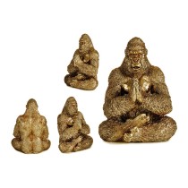 Deko-Figur Gorilla Yoga Gold 16 x 27,5 x 22 cm