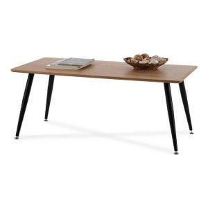 Centre Table Brown Black Wood Metal Melamin MDF Wood