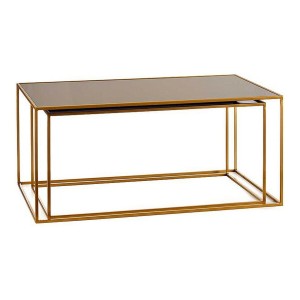 Set of 2 tables Black Golden (2 pcs)