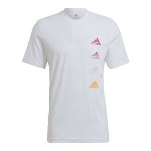 T-shirt à manches courtes homme Adidas Essentials Gradient Blanc