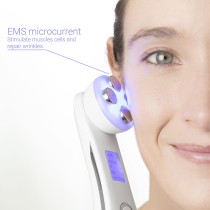 Masseur Facial avec Radiofréquence, Photothérapie et Électrostimulation Wace InnovaGoods